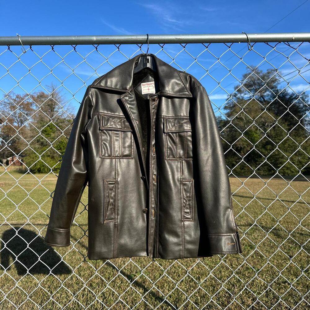 Coffee Brown 70s Vintage Leather Jacket